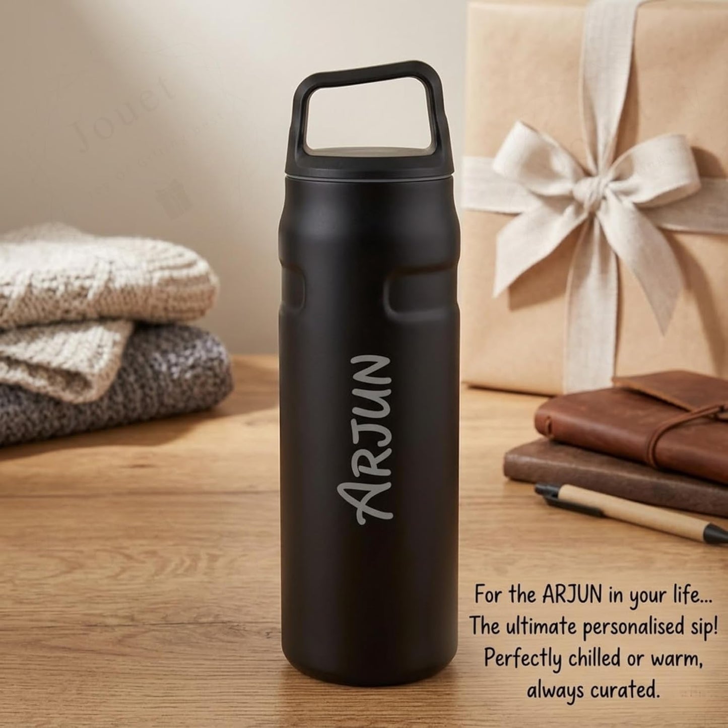 Personalized 700ml Thermos Bottle with Custom Name, Stainless Steel Vacuum Insulated Flask, Leakproof Travel Bottle