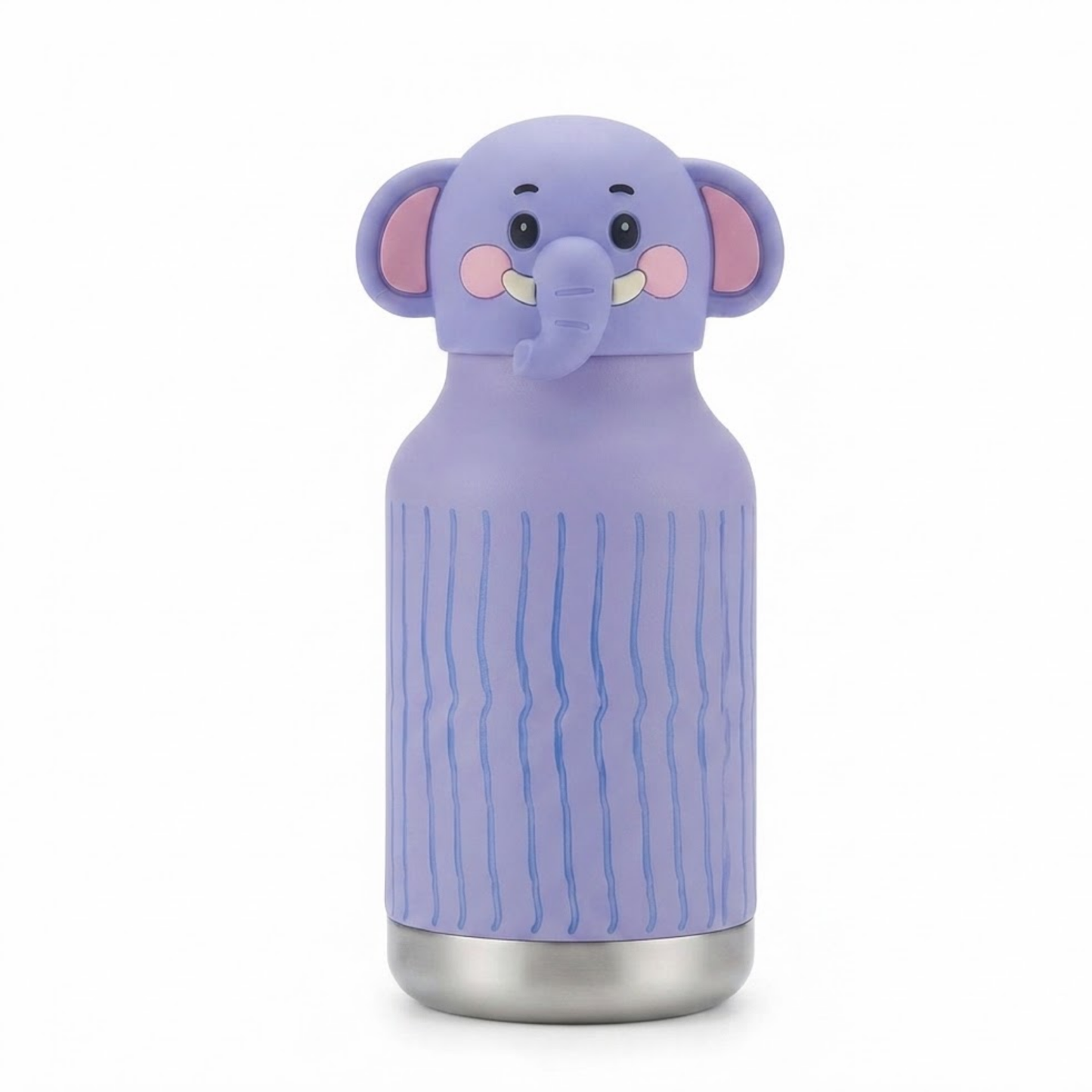 300ml Stainless Steel Kids Drinking Bottle with Animal Print Design