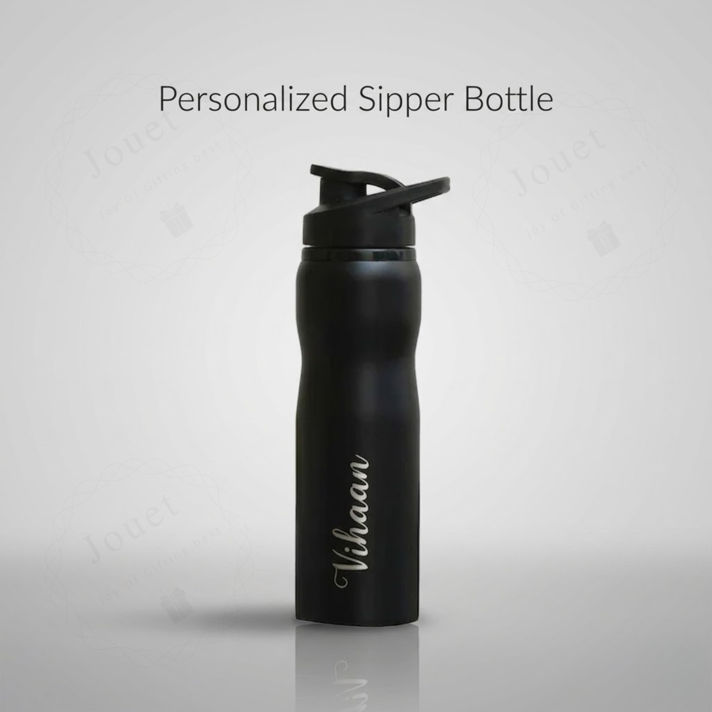 Personalised Water Bottle 750ml – Custom Engraved Stainless Steel Sipper for Gym, Office & Travel