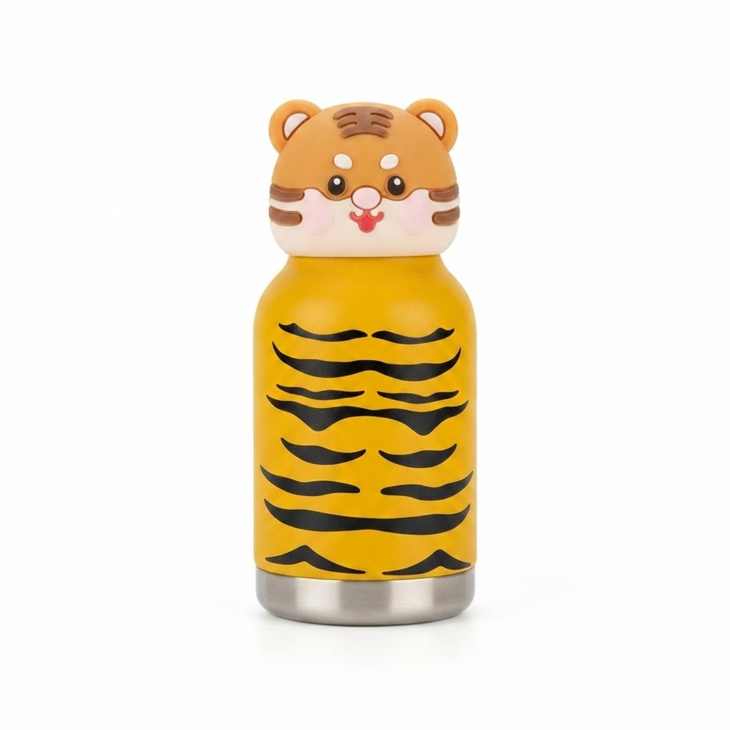 300ml Stainless Steel Kids Drinking Bottle with Animal Print Design