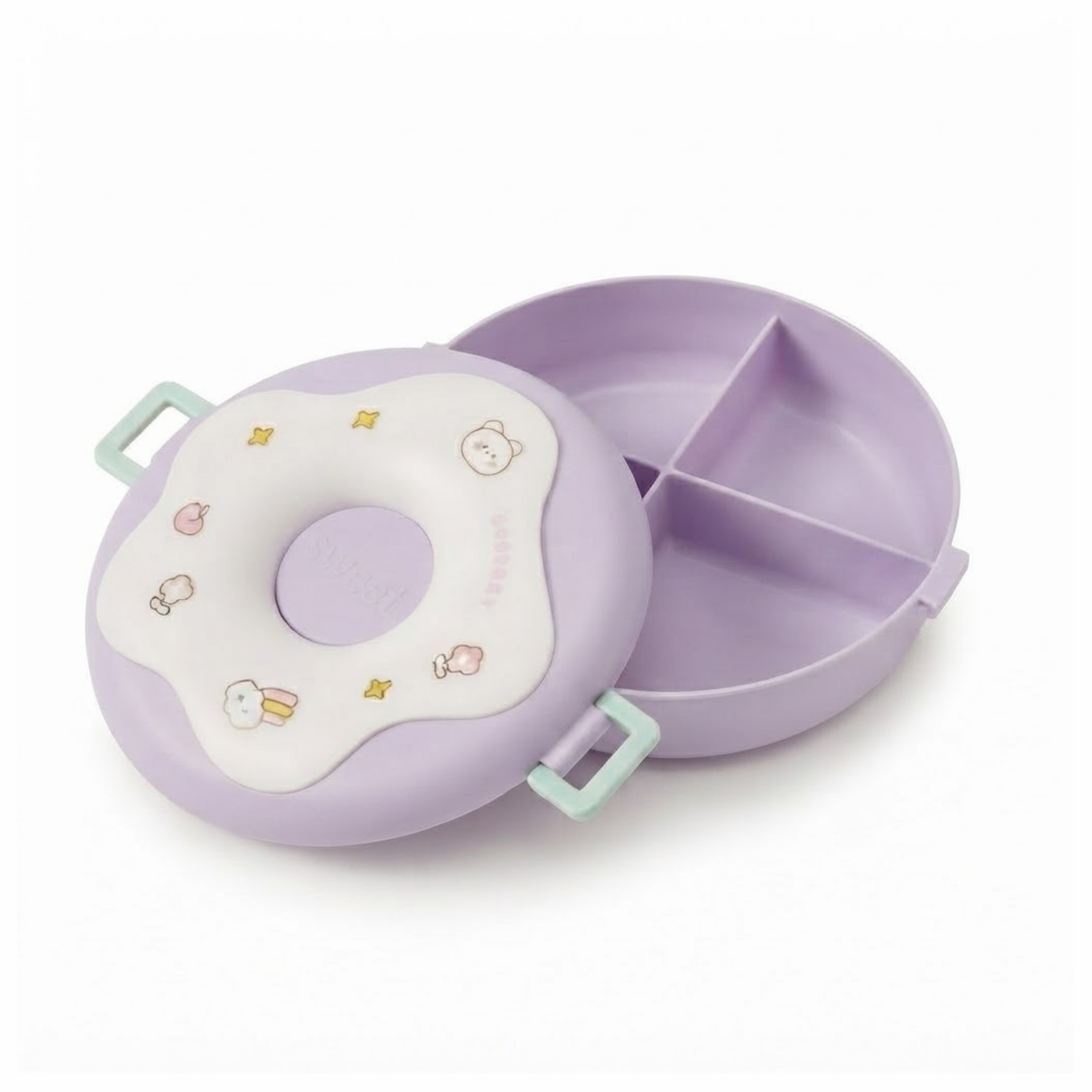 3-Compartment Kids Bento Lunch Box | BPA-Free Food Container with Cutlery