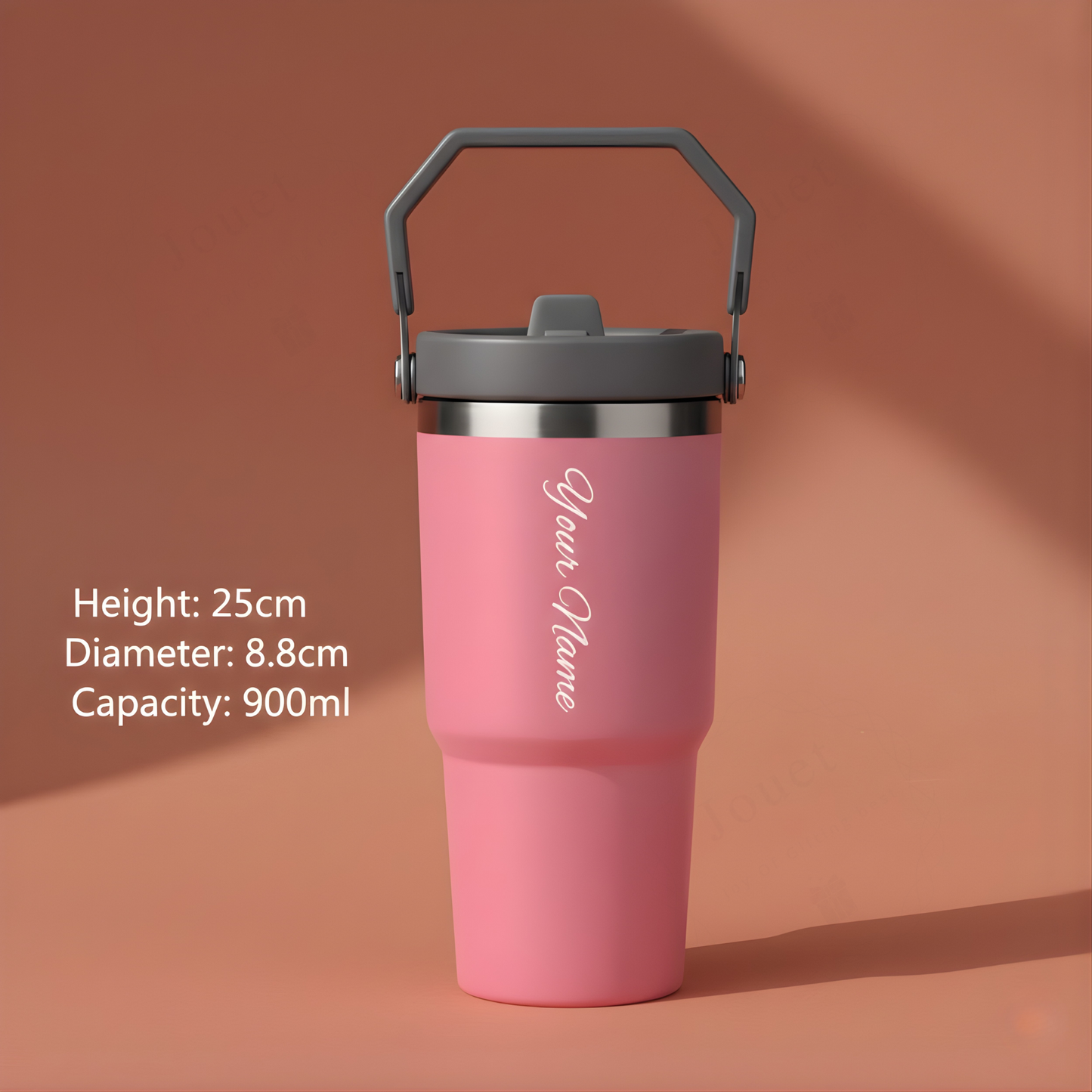 Custom Name Engraved Insulated Tumbler – 900ml Stainless Steel Travel Mug