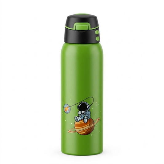500ml Kids Stainless Steel Drinking Bottle with Flip Top Sipper Lid