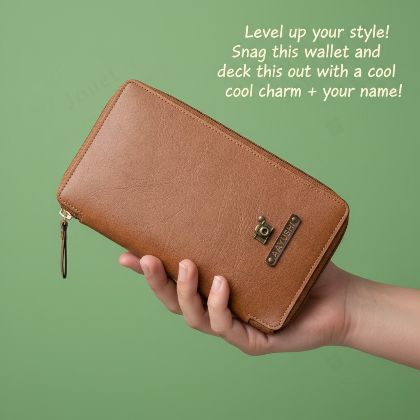 Personalized Travel Wallet with Passport Holder, Synthetic Leather Organizer with Card Slots & Currency Compartment, 13.5 x 22.3 cm