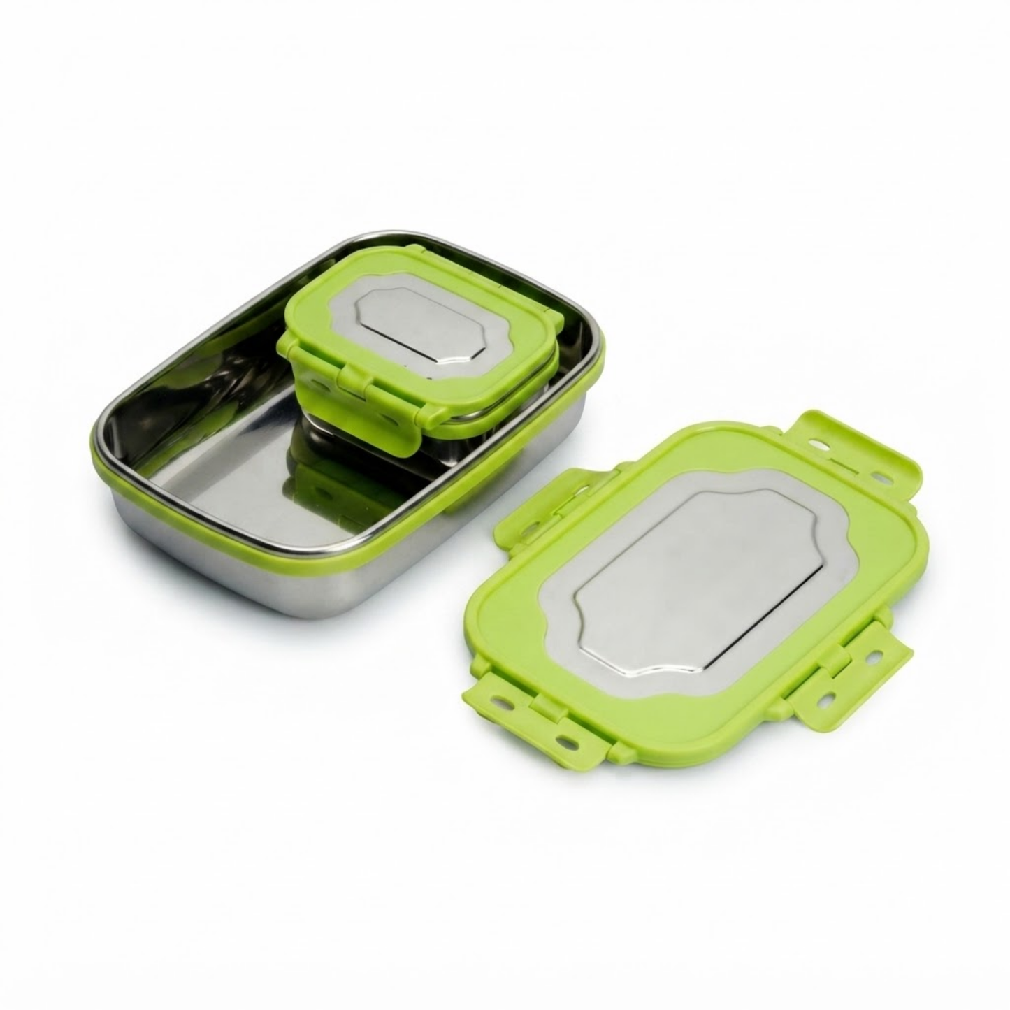 Personalized Stainless Steel Bento Lunch Box | Leakproof Clip-Lock Lid & Inner Container