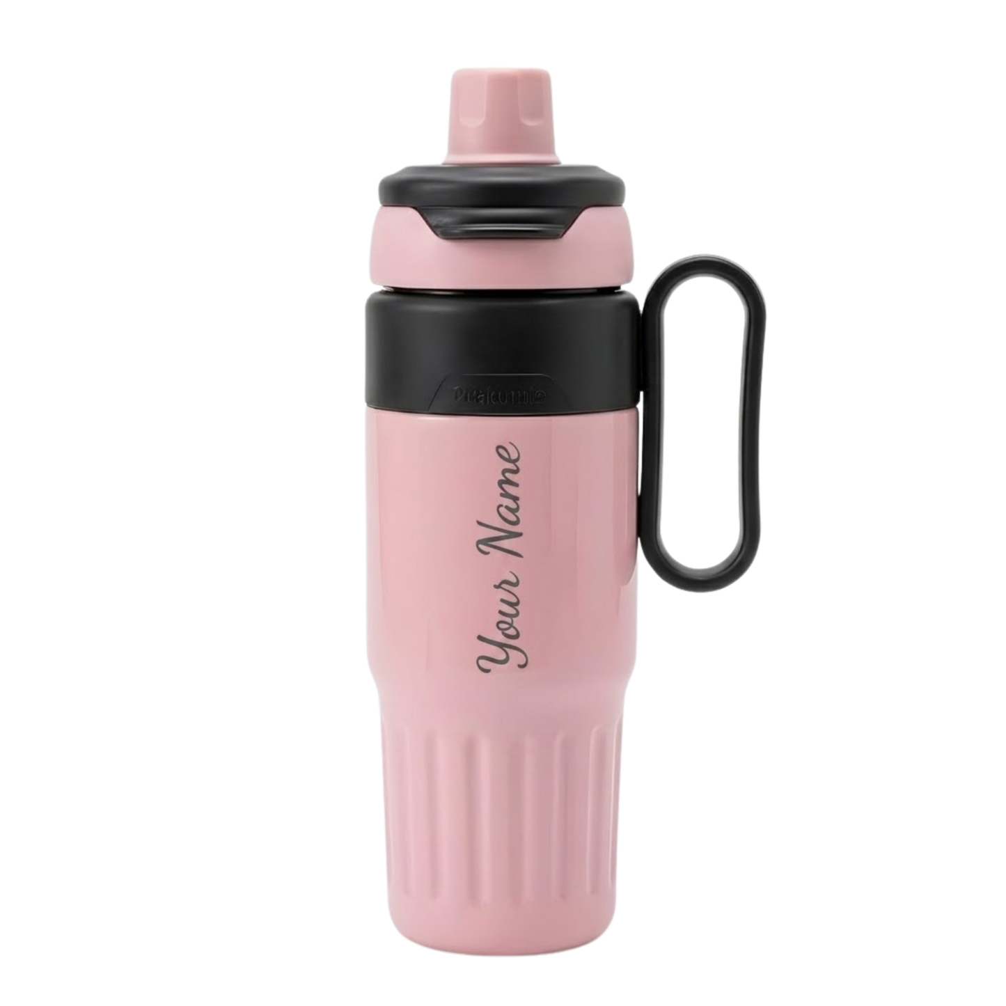 Personalized 750ml Thermos Flask with Name, Stainless Steel Insulated Bottle with Handle & Straw, Leakproof Travel Coffee Bottle