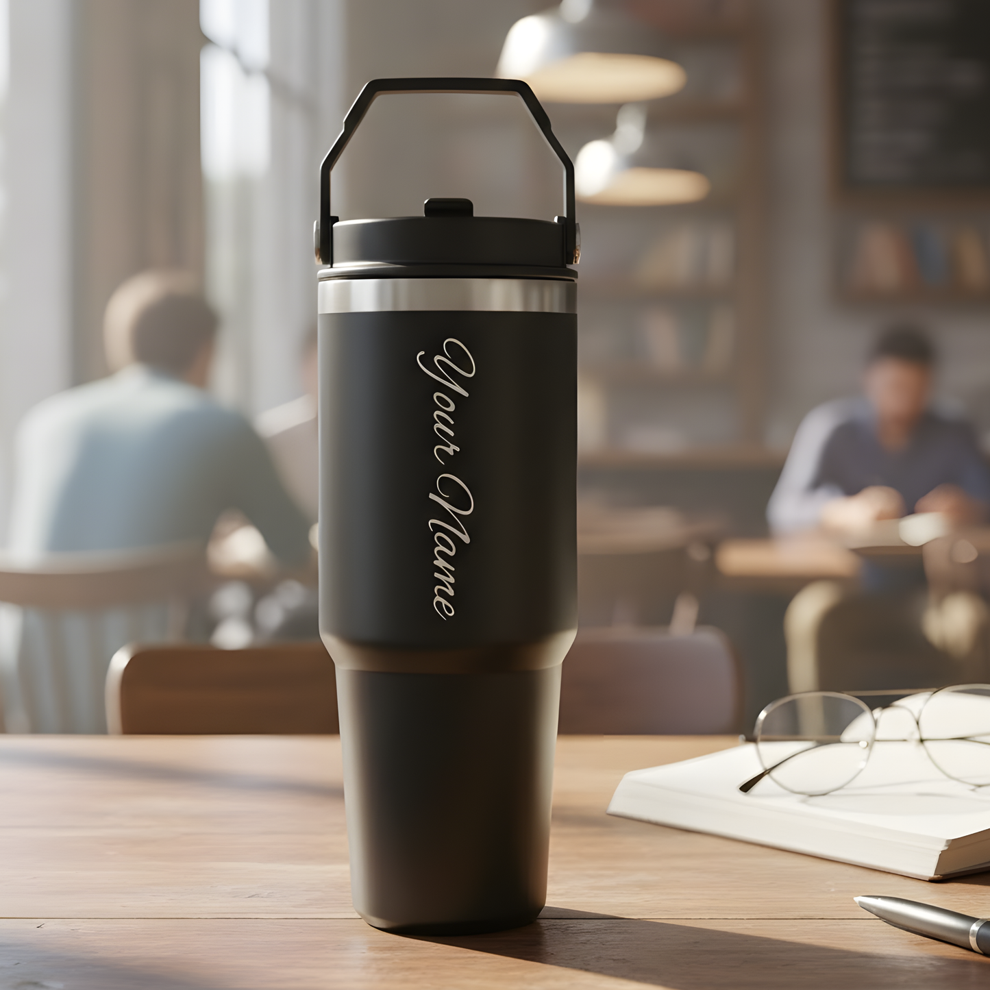 Custom Name Engraved Insulated Tumbler – 900ml Stainless Steel Travel Mug
