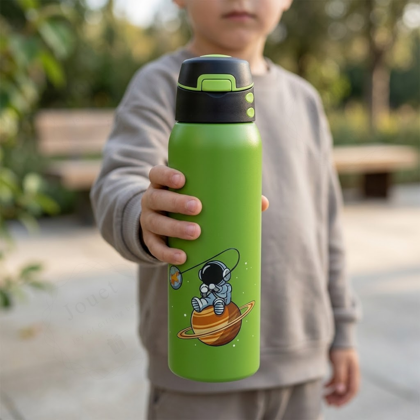 500ml Kids Stainless Steel Drinking Bottle with Flip Top Sipper Lid