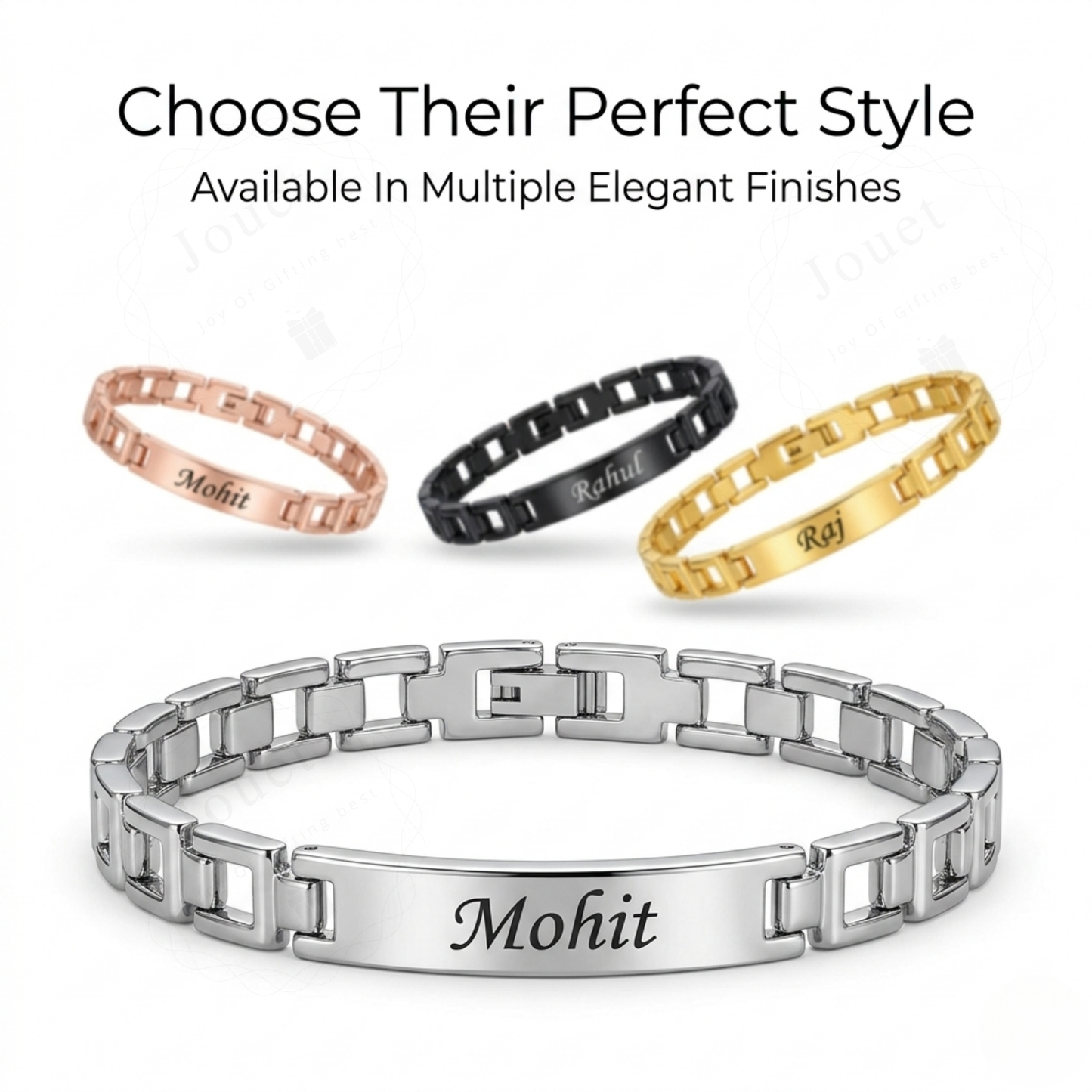 Personalized Brass ID Bar Bracelet with Engraved Name, Adjustable Chain, High Gloss Finish, Custom Unisex Jewelry Gift
