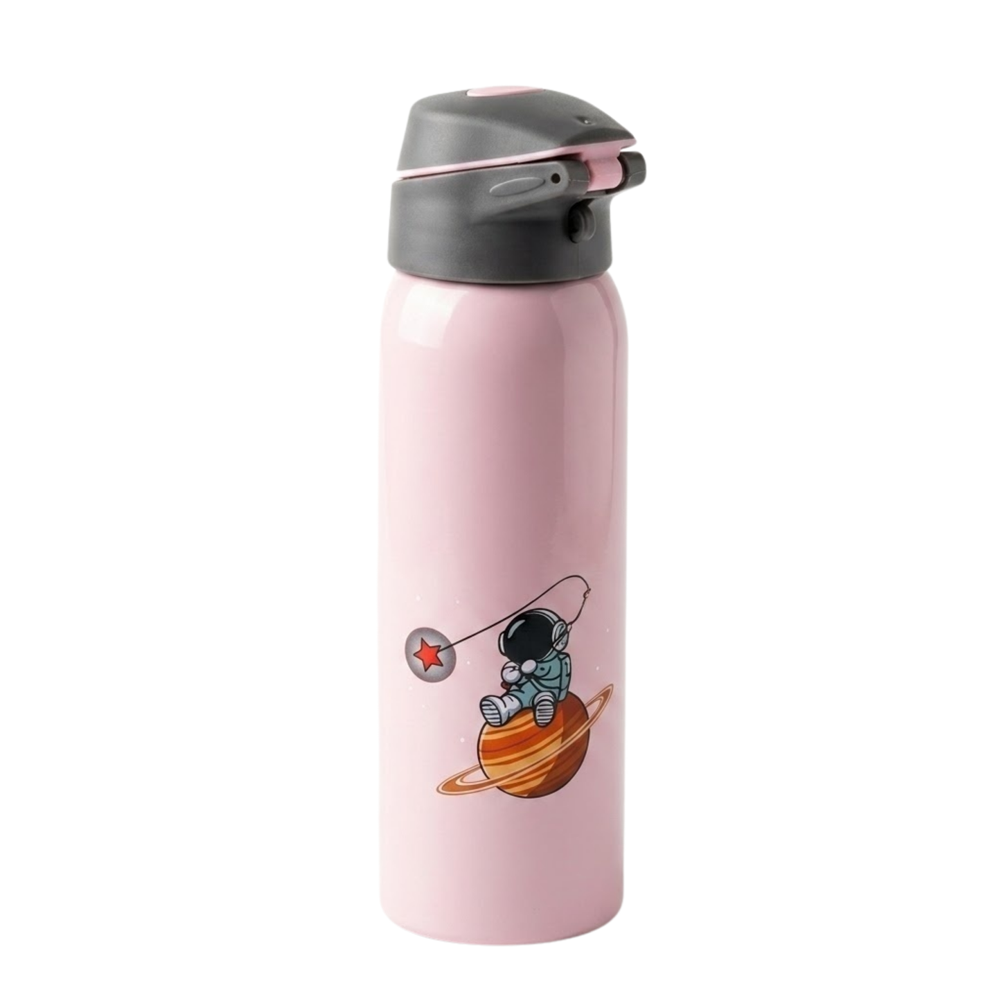 500ml Kids Stainless Steel Drinking Bottle with Flip Top Sipper Lid