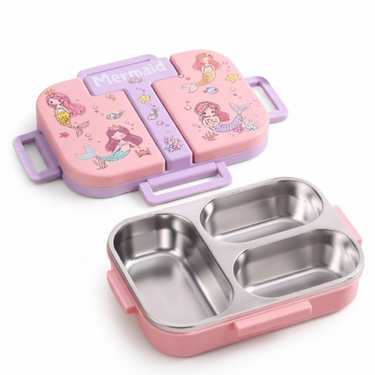 Premium Kids Stainless Steel Bento Lunch Box | Leakproof Clip Lock Food Container