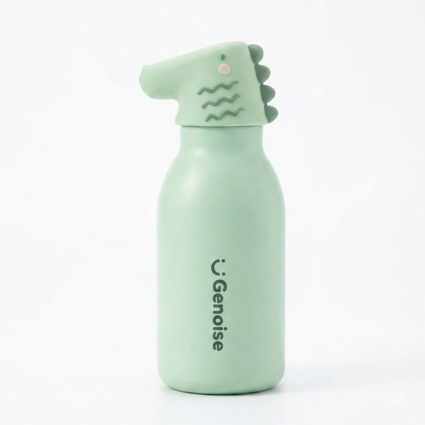 450ml Kids Stainless Steel Straw Bottle with Cute Animal Character Lid