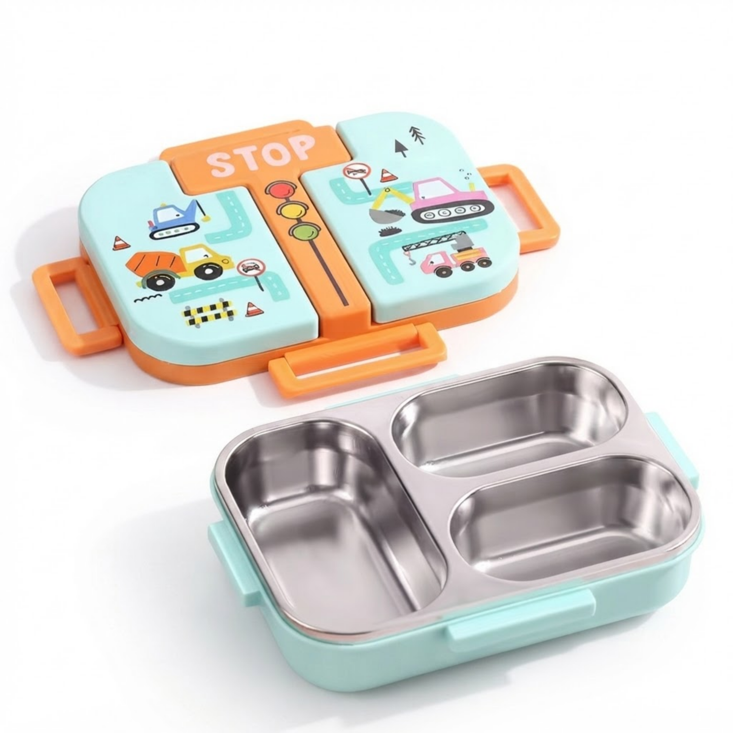 Premium Kids Stainless Steel Bento Lunch Box | Leakproof Clip Lock Food Container