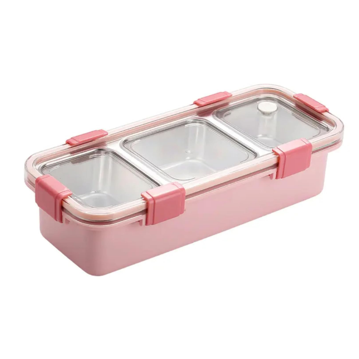 Multi Compartment Stainless Steel Bento Lunch Box for School, Office & Travel