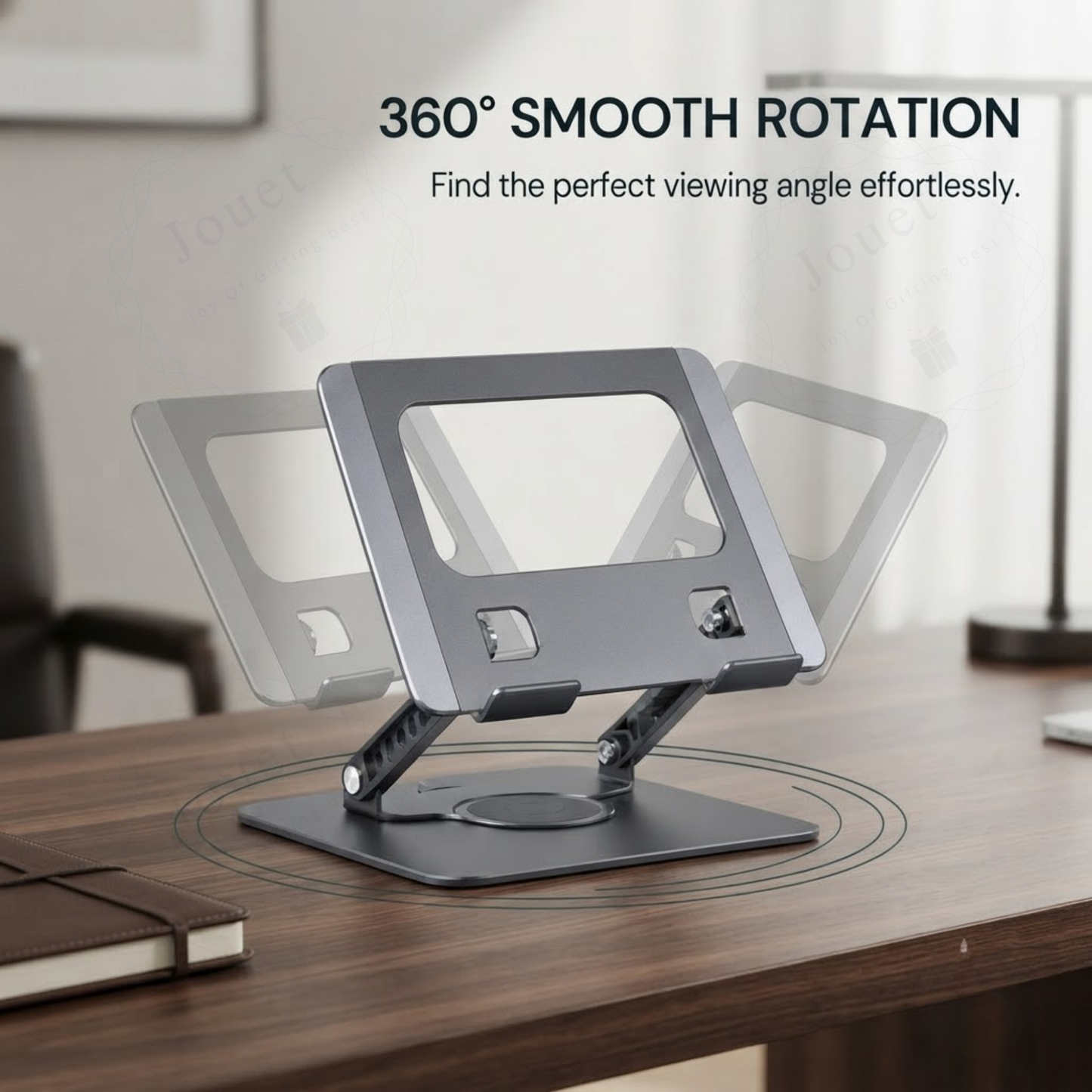 360° Rotating Adjustable Laptop Stand | Aluminum Ergonomic Stand for 10–17.3" Laptops & Tablets