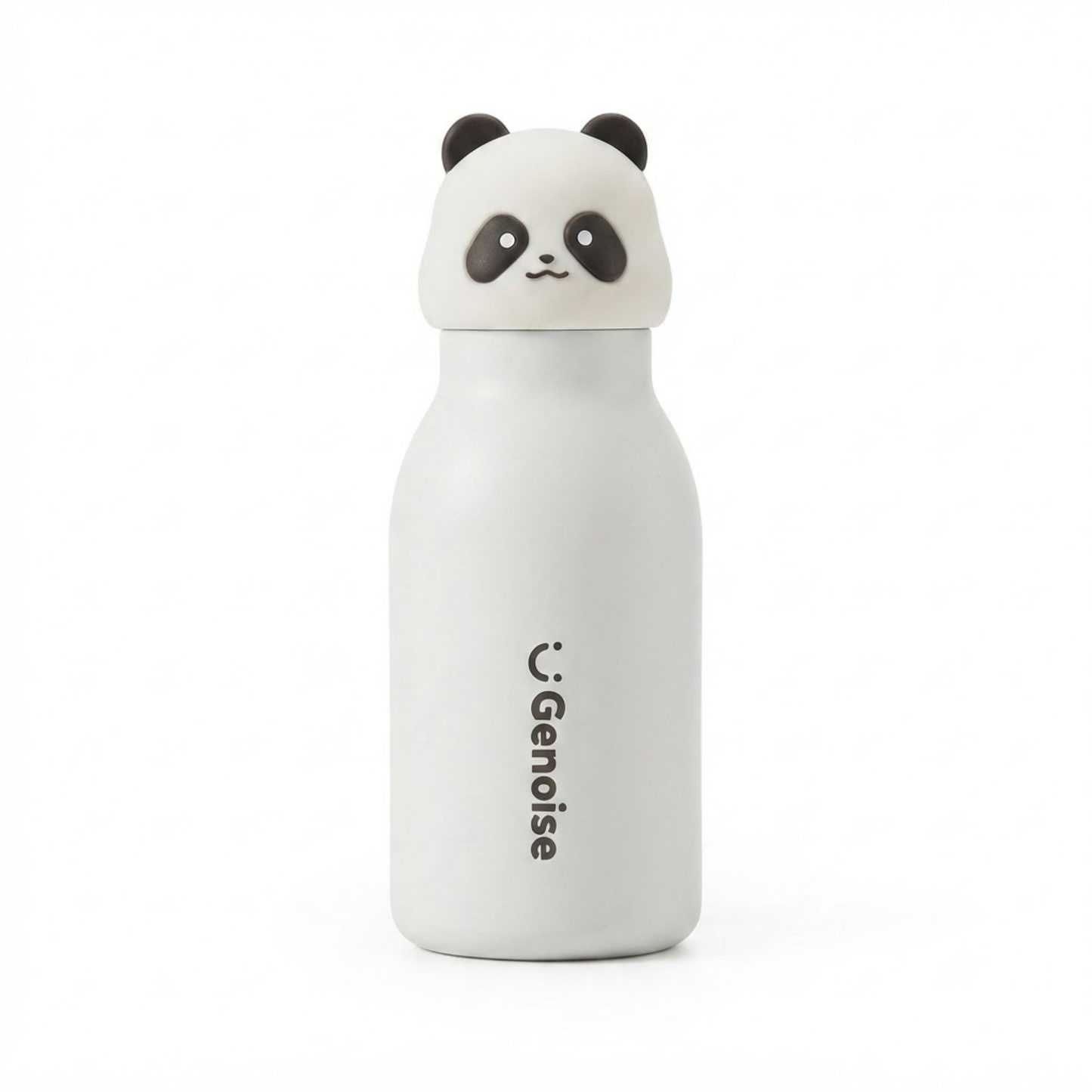 450ml Kids Stainless Steel Straw Bottle with Cute Animal Character Lid