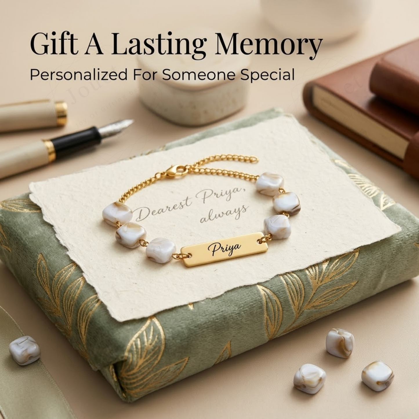 Personalized Name Engraved Bracelet for Women, Custom Adjustable Chain Bracelet for Bhabhi, Personalized Jewelry Gift