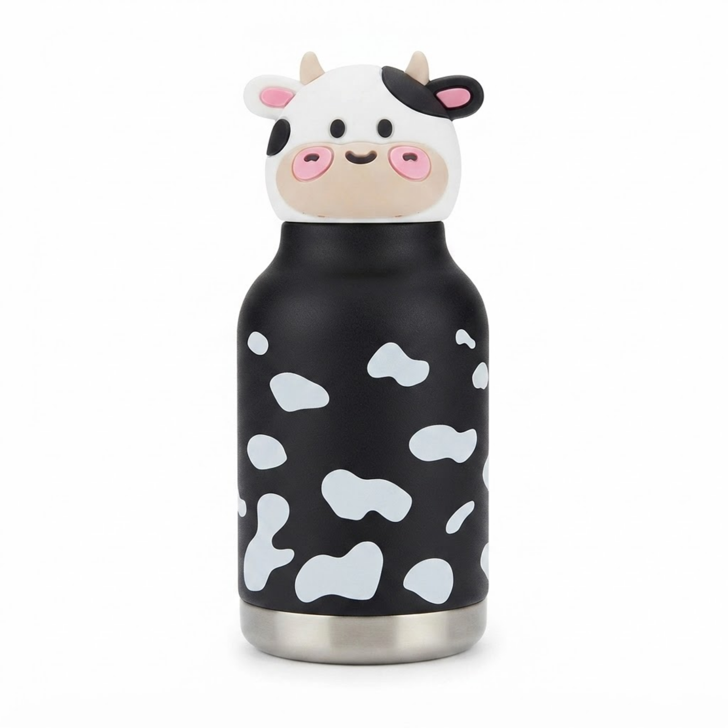 300ml Stainless Steel Kids Drinking Bottle with Animal Print Design