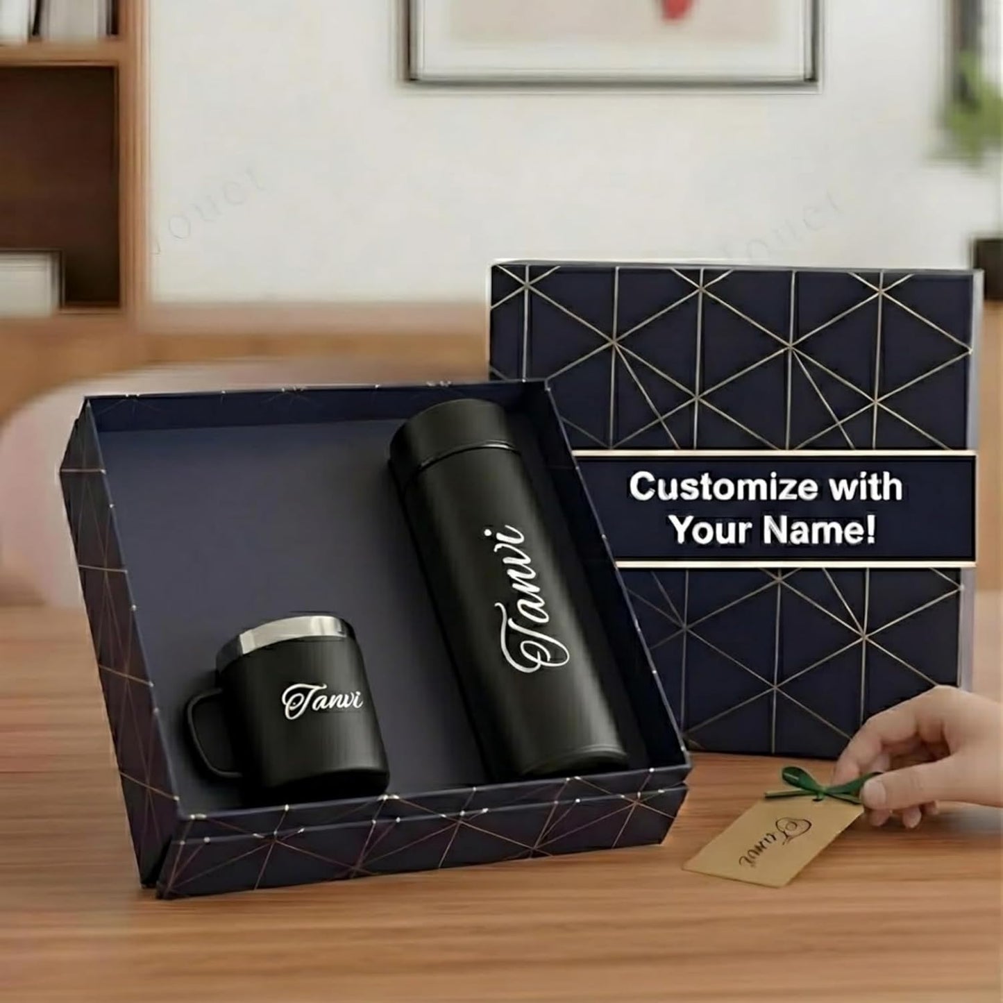Customised Leather Travel Gift Set for Women