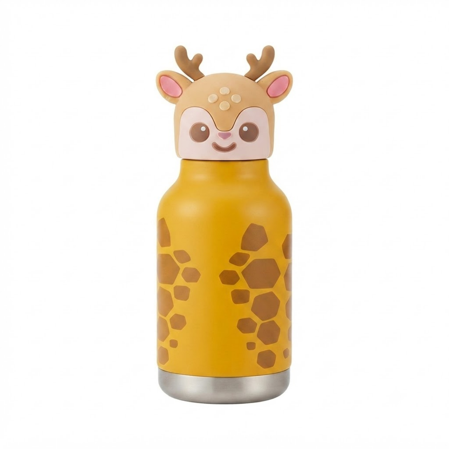 300ml Stainless Steel Kids Drinking Bottle with Animal Print Design