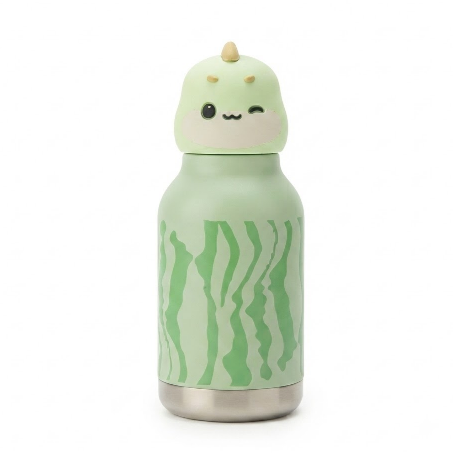 300ml Stainless Steel Kids Drinking Bottle with Animal Print Design