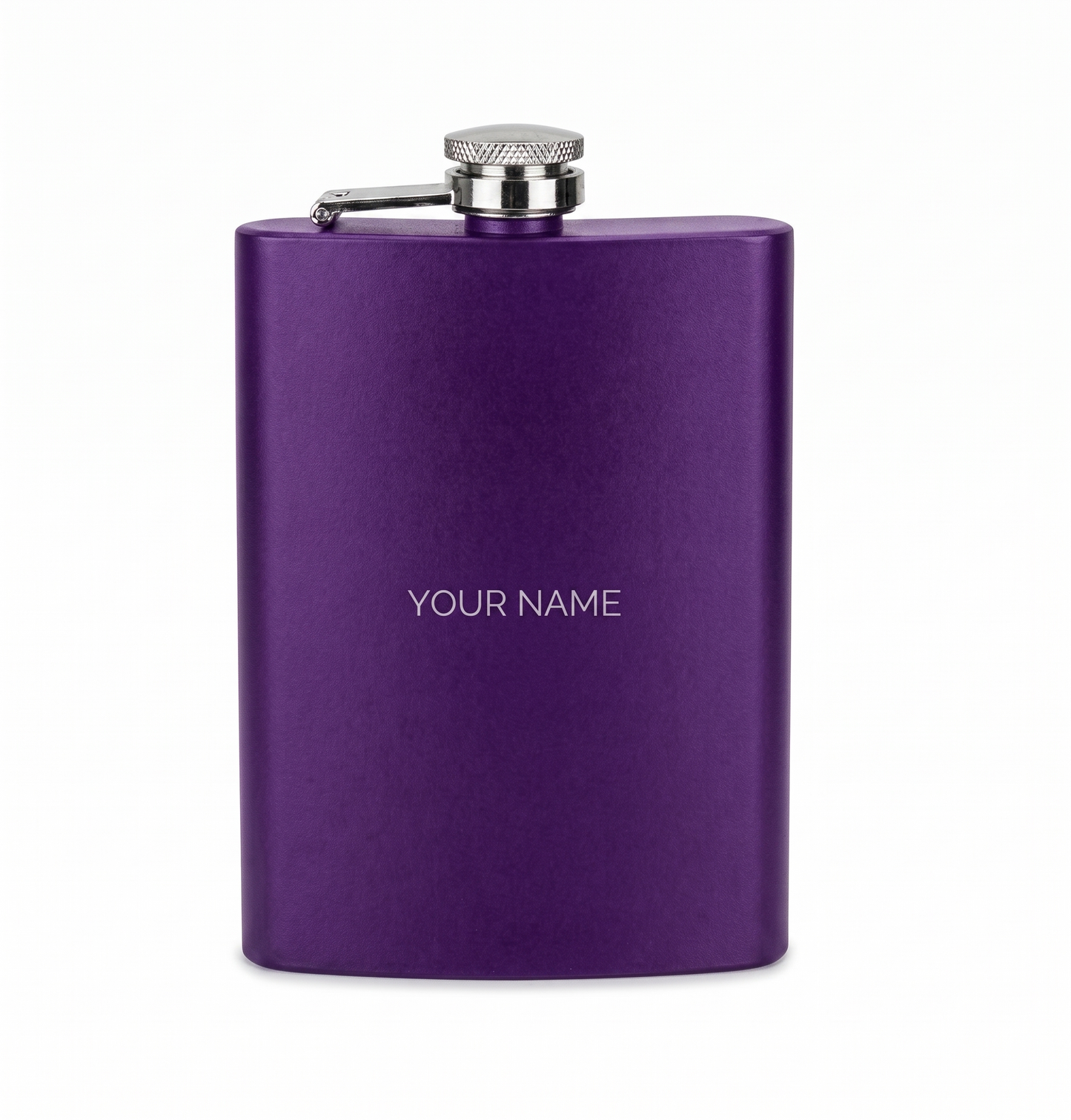 Personalised 240ml Stainless Steel Hip Flask with Custom Name Engraving, Leakproof Pocket Flask for Travel, Outdoor & Gifting