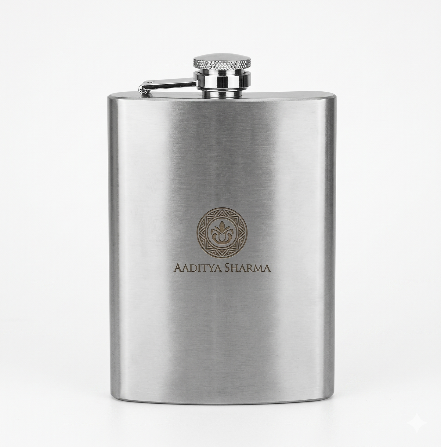 Personalised 240ml Stainless Steel Hip Flask with Custom Name Engraving, Leakproof Pocket Flask for Travel, Outdoor & Gifting